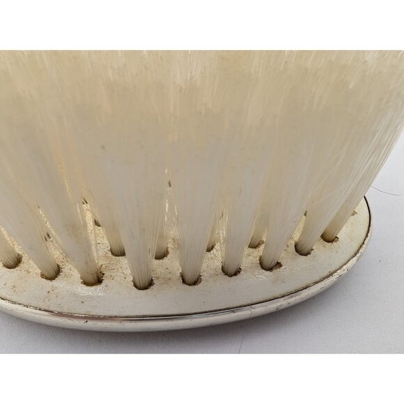 Vintage  baby brush Web Sterling Deco Pinstripe Palm  Bristles Monogram D. B. M - Picture 5 of 10